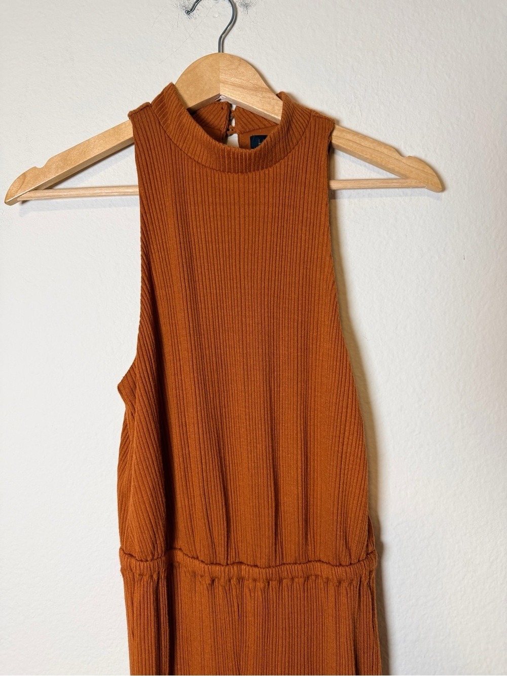 House of Harlow x REVOLVE Caro Terracotta Ribbed Jumpsuit Sofia Richie - Picture 5 of 11
